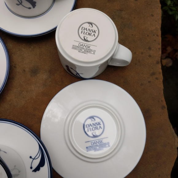 Rare! Dansk Flora Bayberry Floral Portugal Porcelain Tea Service Set for 6 - Picture 6 of 9